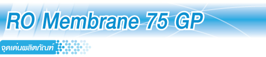 ไส้กรองน้ำ RO Membrane 75 GP