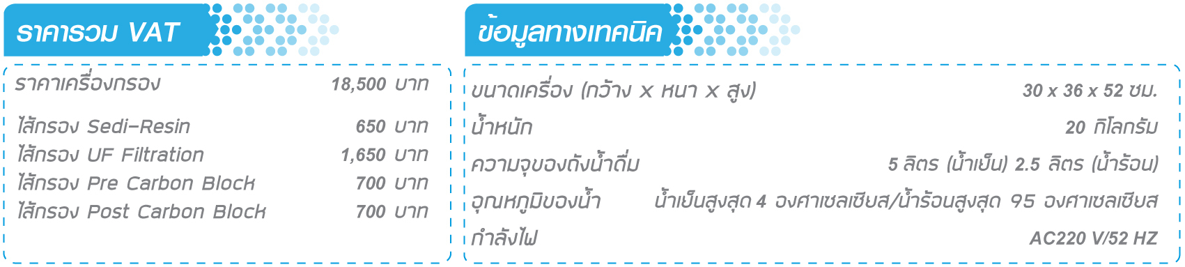 เครื่องกดน้ำร้อน น้ำเย็น AT HCT BL 815 UF